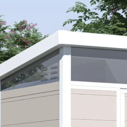 Abri De Jardin En Résine 4,10m² Beige Toit Monopente Skylight + Plancher - Jobu 8 Abri De Jardin En Résine 4,10m² Beige Toit Monopente Skylight + Plancher - Jobu -Jardin Extérieur Boutique abri de jardin en resine 410m beige toit monopente skylight plancher jobu 2