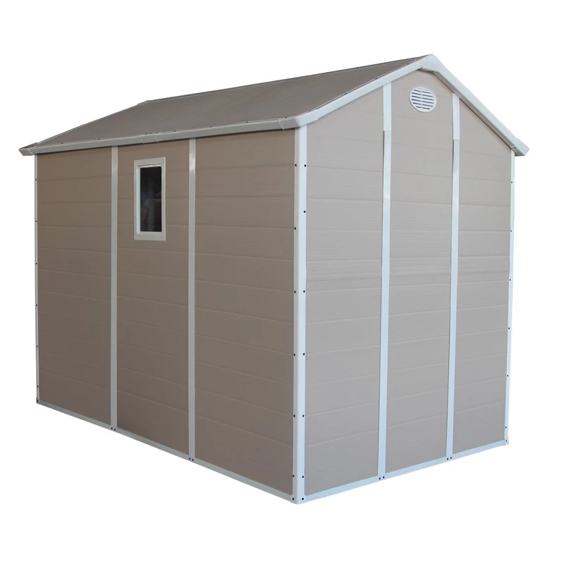 Abri De Jardin En Résine Beige 5,32m² + Kit De Fondation - JOBU 4 Abri De Jardin En Résine Beige 5,32m² + Kit De Fondation - JOBU – Image 4