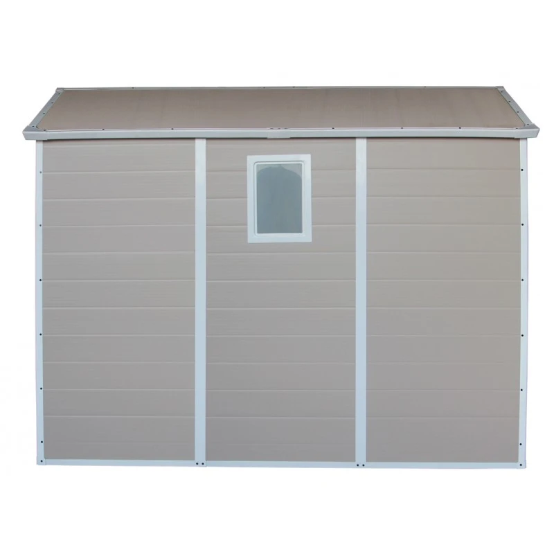 Abri De Jardin En Résine Beige 5,32m² + Kit De Fondation - JOBU 5 Abri De Jardin En Résine Beige 5,32m² + Kit De Fondation - JOBU – Image 5