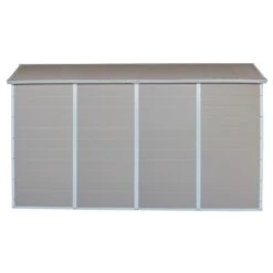 Abri De Jardin En Résine Beige 6,99m² + Kit De Fondation - JOBU -Jardin Extérieur Boutique abri de jardin en resine beige 699m kit de fondation jobu 4