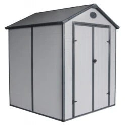 Abri De Jardin En Résine Gris 3,65m² + Kit De Fondation - JOBU 8 Abri De Jardin En Résine Gris 3,65m² + Kit De Fondation - JOBU -Jardin Extérieur Boutique abri de jardin en resine gris 365m kit de fondation jobu 2