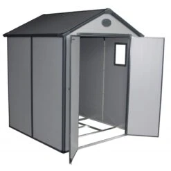 Abri De Jardin En Résine Gris 3,65m² + Kit De Fondation - JOBU 9 Abri De Jardin En Résine Gris 3,65m² + Kit De Fondation - JOBU -Jardin Extérieur Boutique abri de jardin en resine gris 365m kit de fondation jobu 3