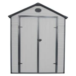 Abri De Jardin En Résine Gris 5,32m² + Kit De Fondation - JOBU 8 Abri De Jardin En Résine Gris 5,32m² + Kit De Fondation - JOBU -Jardin Extérieur Boutique abri de jardin en resine gris 532m kit de fondation jobu 2