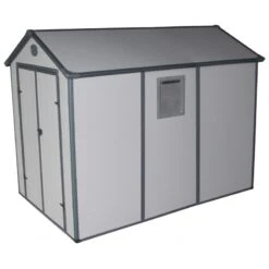 Abri De Jardin En Résine Gris 5,32m² + Kit De Fondation - JOBU 9 Abri De Jardin En Résine Gris 5,32m² + Kit De Fondation - JOBU -Jardin Extérieur Boutique abri de jardin en resine gris 532m kit de fondation jobu 3