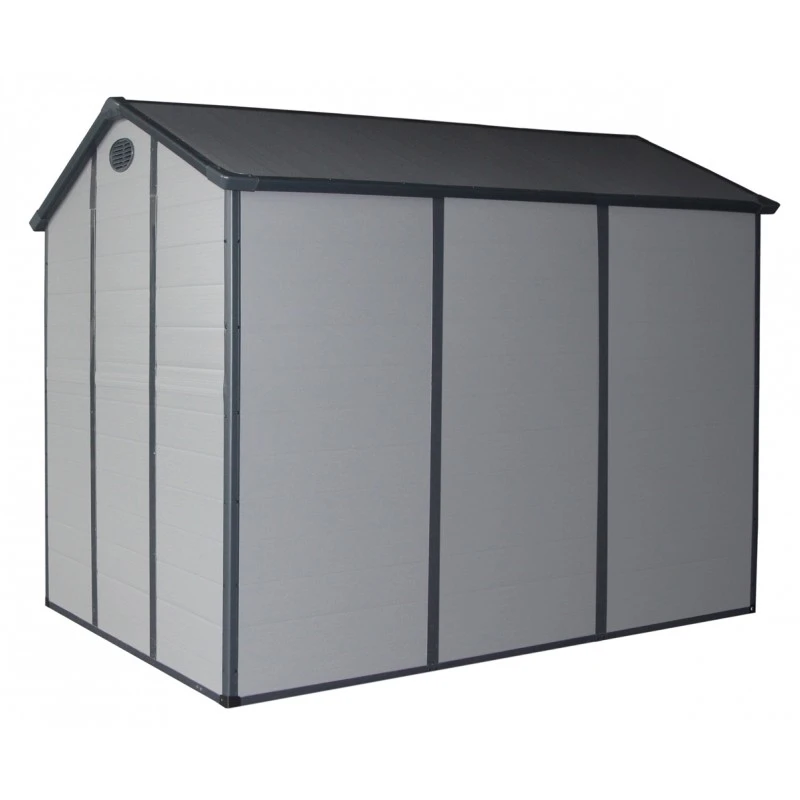 Abri De Jardin En Résine Gris 5,32m² + Kit De Fondation - JOBU 5 Abri De Jardin En Résine Gris 5,32m² + Kit De Fondation - JOBU – Image 5