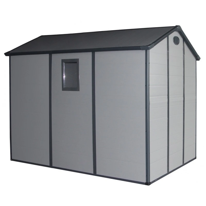 Abri De Jardin En Résine Gris 5,32m² + Kit De Fondation - JOBU 6 Abri De Jardin En Résine Gris 5,32m² + Kit De Fondation - JOBU – Image 6