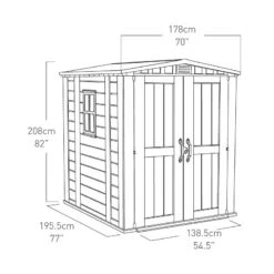Abri De Jardin En Résine Sydney 3,48m² + Plancher Keter -Jardin Extérieur Boutique abri de jardin en resine sydney 348m plancher keter 3