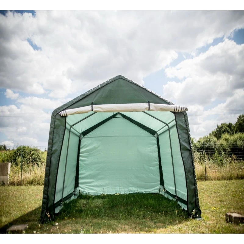 Abri De Jardin En Toile Renforcée Verte Toit 2 Pentes 13,30m² HABRITA 3 Abri De Jardin En Toile Renforcée Verte Toit 2 Pentes 13,30m² HABRITA – Image 3