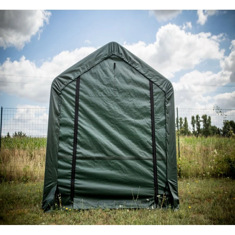 Abri De Jardin En Toile Renforcée Verte Toit 2 Pentes 3,35m² HABRITA 2 Abri De Jardin En Toile Renforcée Verte Toit 2 Pentes 3,35m² HABRITA – Image 2