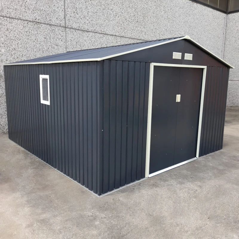 Abri De Jardin 10,85m² Métal PLUS Anthracite + Kit D'ancrage X-METAL 2 Abri De Jardin 10,85m² Métal PLUS Anthracite + Kit D'ancrage X-METAL – Image 2