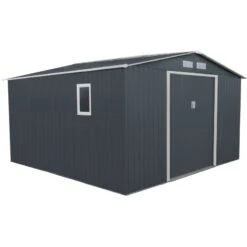 Abri De Jardin 10,85m² Métal PLUS Anthracite + Kit D'ancrage X-METAL 8 Abri De Jardin 10,85m² Métal PLUS Anthracite + Kit D'ancrage X-METAL -Jardin Extérieur Boutique abri de jardin metal 1085m plus anthracite kit d ancrage x metal 2