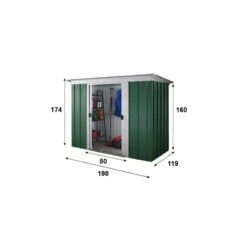 Abri De Jardin Métal 2,36m² + Kit D'ancrage Inclus - YARDMASTER -Jardin Extérieur Boutique abri de jardin metal 236m kit d ancrage inclus yardmaster 3
