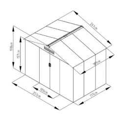 Abri De Jardin Métal 4,72m² Imitation Bois Vieilli -Jardin Extérieur Boutique abri de jardin metal 472m imitation bois vieilli 2