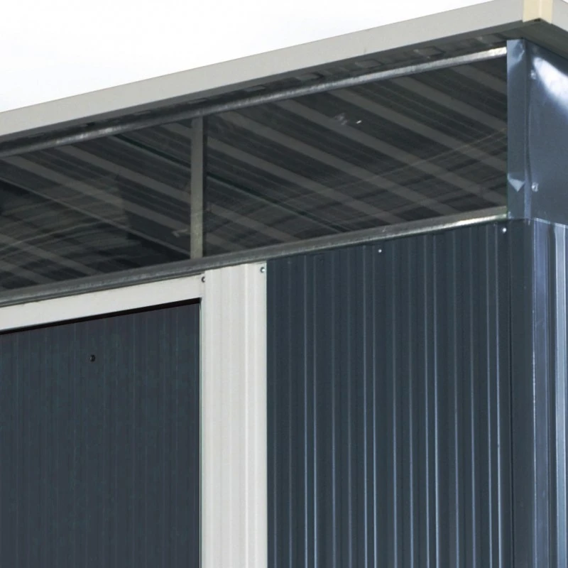 Abri De Jardin Métal 5,64m² Skylight Anthracite + Kit D'ancrage X-METAL 6 Abri De Jardin Métal 5,64m² Skylight Anthracite + Kit D'ancrage X-METAL – Image 6