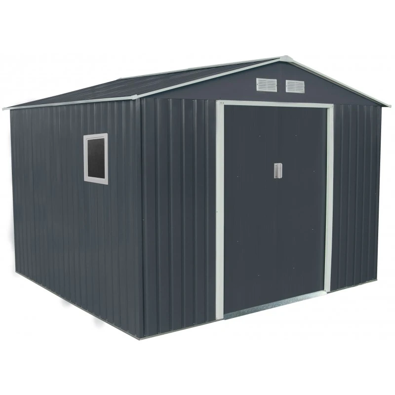 Abri De Jardin Métal 7,06m² PLUS Anthracite + Kit D'ancrage X-METAL 1 Abri De Jardin Métal 7,06m² PLUS Anthracite + Kit D'ancrage X-METAL