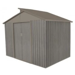 Abri De Jardin Métal Avec Puit De Lumière 5,44m² Imitation Bois Vieilli -Jardin Extérieur Boutique abri de jardin metal avec puit de lumiere 544m imitation bois vieilli 2