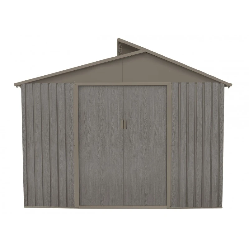 Abri De Jardin Métal Avec Puit De Lumière 7,25m² Imitation Bois Vieilli 5 Abri De Jardin Métal Avec Puit De Lumière 7,25m² Imitation Bois Vieilli – Image 5