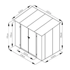 Abri De Jardin Métal Monopente 3,17m² Imitation Bois Vieilli -Jardin Extérieur Boutique abri de jardin metal monopente 317m imitation bois vieilli 2