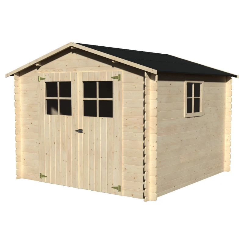 Abri De Jardin Mirama 7,70m² En Bois Massif 19mm Avec Double Porte – Décor Et Jardin 1 Abri De Jardin Mirama 7,70m² En Bois Massif 19mm Avec Double Porte – Décor Et Jardin