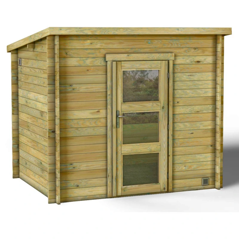 Abri De Jardin Moderne En Bois Traité Autoclave 3,9m² - Madriers 28mm - Nicia - Forest Style 2 Abri De Jardin Moderne En Bois Traité Autoclave 3,9m² - Madriers 28mm - Nicia - Forest Style – Image 2