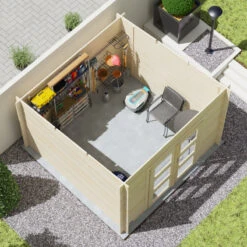 Abri De Jardin Monopente En Bois Massif 8,9m² DAINTREE – Madriers 28mm – Forest Style -Jardin Extérieur Boutique abri de jardin monopente en bois massif 89m daintree madriers 19mm forest style 3