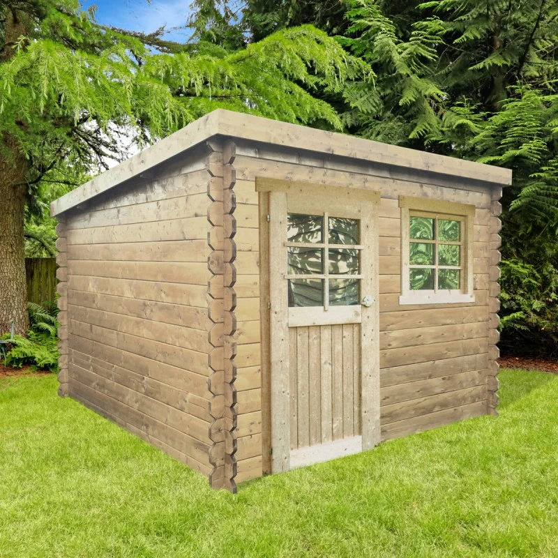 Abri De Jardin Nevers 5,66m² En Bois Massif 28mm à Toit Monopente - SOLID 1 Abri De Jardin Nevers 5,66m² En Bois Massif 28mm à Toit Monopente - SOLID