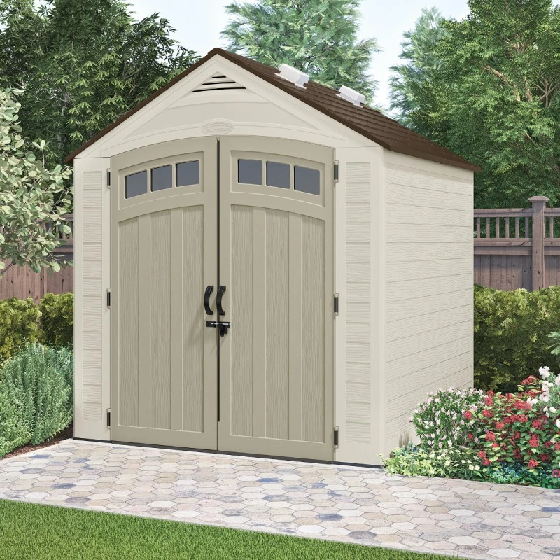 Abri De Jardin Polyéthylène 25mm 4,84m² StorePlus + Plancher SUNCAST 1 Abri De Jardin Polyéthylène 25mm 4,84m² StorePlus + Plancher SUNCAST