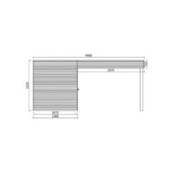 Abri De Jardin Potenza 11,65m² En Bois Traité Autoclave 19mm Avec Terrasse Couverte - SOLID -Jardin Extérieur Boutique abri de jardin potenza 1165m en bois traite autoclave 19mm avec terrasse couverte solid 2