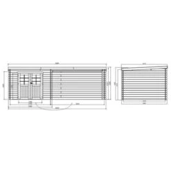 Abri De Jardin Rohan 19,82m² En Bois Massif 28mm Avec Terrasse Couverte - SOLID 5 Abri De Jardin Rohan 19,82m² En Bois Massif 28mm Avec Terrasse Couverte - SOLID -Jardin Extérieur Boutique abri de jardin rohan 1982m en bois massif 28mm avec terrasse couverte solid 2