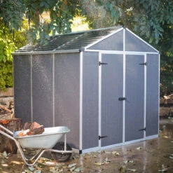 Abri De Jardin RUBICON 5,4m² En Aluminium Et Polycarbonate - Canopia By Palram -Jardin Extérieur Boutique abri de jardin rubicon 237x229cm en aluminium et polycarbonate canopia by palram 5