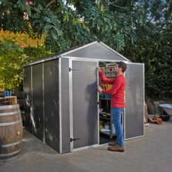 Abri De Jardin RUBICON 4,2m² En Aluminium Et Polycarbonate - Palram - Canopia -Jardin Extérieur Boutique abri de jardin rubicon 42m en aluminium et polycarbonate palram 1 3