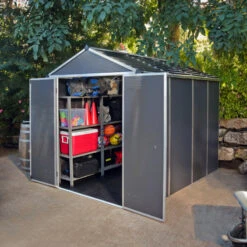 Abri De Jardin RUBICON 5,6m² En Aluminium Et Polycarbonate - Palram - Canopia -Jardin Extérieur Boutique abri de jardin rubicon 56m en aluminium et polycarbonate palram 1 3