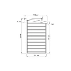 Abri De Jardin Skur 1 2,19m² + Plancher Traité Peint Gris Baltic -Jardin Extérieur Boutique abri de jardin skur 1 219m plancher traite peint gris baltic 3