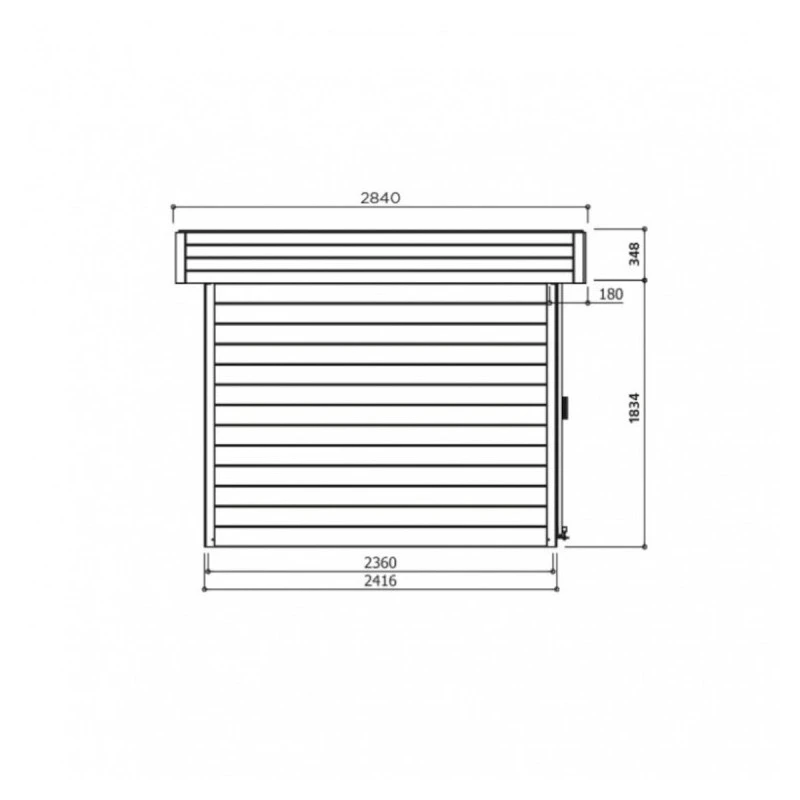 Abri De Jardin Stockholm 11,42m² En Bois Massif 28mm Avec Double Porte - SOLID 2 Abri De Jardin Stockholm 11,42m² En Bois Massif 28mm Avec Double Porte - SOLID – Image 2
