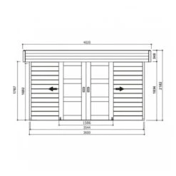 Abri De Jardin Stockholm 11,42m² En Bois Massif 28mm Avec Double Porte - SOLID 5 Abri De Jardin Stockholm 11,42m² En Bois Massif 28mm Avec Double Porte - SOLID -Jardin Extérieur Boutique abri de jardin stockholm 1142m en bois massif 28mm avec double porte solid 2