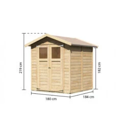 Abri De Jardin Dahme 3 De 3,31m² Panneaux Bois 14mm - Karibu -Jardin Extérieur Boutique abri de jardin tobin 3 de 331m panneaux bois 14mm karibu 2