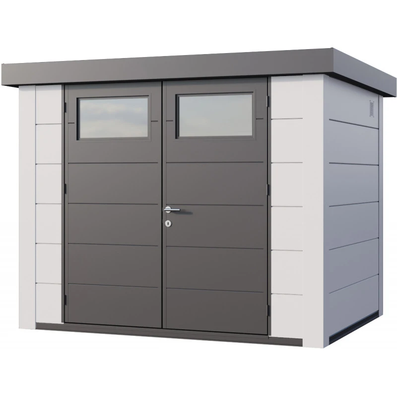 Abri En Acier Galvanisé Blanc 5,6m² Avec Double Porte Eleganto 2721 Telluria 1 Abri En Acier Galvanisé Blanc 5,6m² Avec Double Porte Eleganto 2721 Telluria