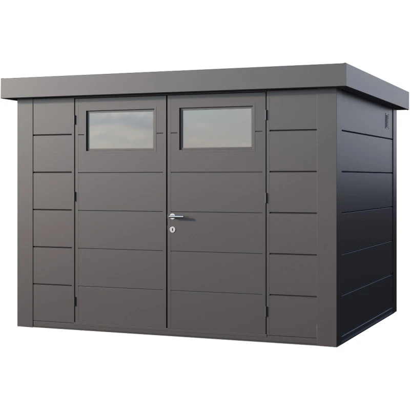 Abri En Acier Galvanisé Gris Anthracite 7,1m² Avec Double Porte Eleganto 3024 Telluria 1 Abri En Acier Galvanisé Gris Anthracite 7,1m² Avec Double Porte Eleganto 3024 Telluria