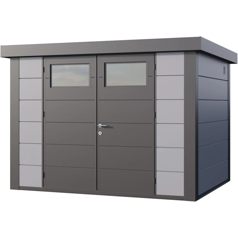 Abri En Acier Galvanisé Gris Clair 7,1m² Avec Double Porte Eleganto 3024 Telluria 1 Abri En Acier Galvanisé Gris Clair 7,1m² Avec Double Porte Eleganto 3024 Telluria