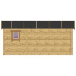 Abri En Bois 19m² Isolation Parois 100mm Traité Marron Gardy Shelter -Jardin Extérieur Boutique abri en bois 19m isolation parois 100mm traite marron gardy shelter 5