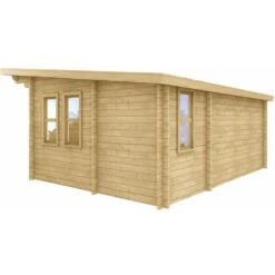 Abri En Bois Massif 22m² MODERNE - Madriers 40mm Gardy Shelter -Jardin Extérieur Boutique abri en bois massif 22m moderne madriers 40mm gardy shelter 3