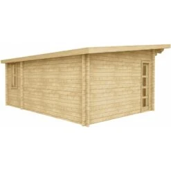Abri En Bois Massif 22m² MODERNE - Madriers 40mm Gardy Shelter -Jardin Extérieur Boutique abri en bois massif 22m moderne madriers 40mm gardy shelter 4