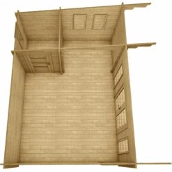 Abri En Bois Massif 22m² MODERNE - Madriers 40mm Gardy Shelter -Jardin Extérieur Boutique abri en bois massif 22m moderne madriers 40mm gardy shelter 5