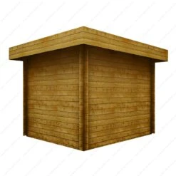 Abri En Bois Massif 7,5m² MODERNE Teinté Marron - Madriers 40mm Gardy Shelter -Jardin Extérieur Boutique abri en bois massif 75m moderne teinte marron madriers 40mm gardy shelter 4