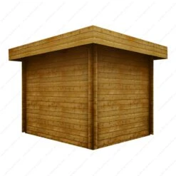 Abri En Bois Massif 7,5m² MODERNE Teinté Marron - Madriers 40mm Gardy Shelter -Jardin Extérieur Boutique abri en bois massif 75m moderne teinte marron madriers 40mm gardy shelter 5
