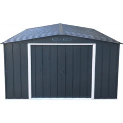 Abri En Métal Parois Hautes Anthracite Colussus 11,69m² DURAMAX + Kit Ancrage -Jardin Extérieur Boutique abri en metal parois hautes anthracite colussus 1169m duramax kit ancrage 5
