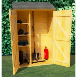 Abri Mural En Bois Brut 0,70m² Avec 3 étagères De Rangement - Habrita 8 Abri Mural En Bois Brut 0,70m² Avec 3 étagères De Rangement - Habrita -Jardin Extérieur Boutique abri mural en bois brut 070m avec 3 etageres de rangement habrita 2