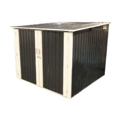 Abri Pour 3 Vélos En Métal Anthracite 3,32m² + Kit D'ancrage X-METAL -Jardin Extérieur Boutique abri pour 3 velos en metal anthracite 332m kit d ancrage x metal 2