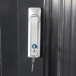 Abri Pour 4 Vélos En Acier Galvanisé Gris Avec Rails De Rangement 4,02m² - Chalet Et Jardin -Jardin Extérieur Boutique abri pour 4 velos en acier galvanise gris avec rails de rangement 402m chalet et jardin 3