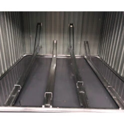 Abri Pour 4 Vélos En Métal Anthracite 4,2m² + Kit D'ancrage X-METAL -Jardin Extérieur Boutique abri pour 4 velos en metal anthracite 42m kit d ancrage x metal 3